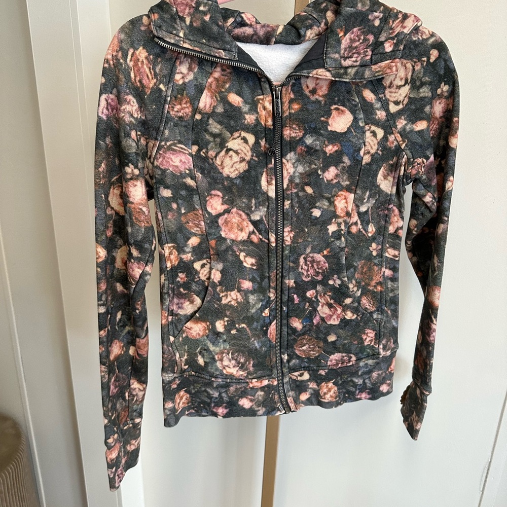 Lululemon Floral Hooded Full-Zip Jacket